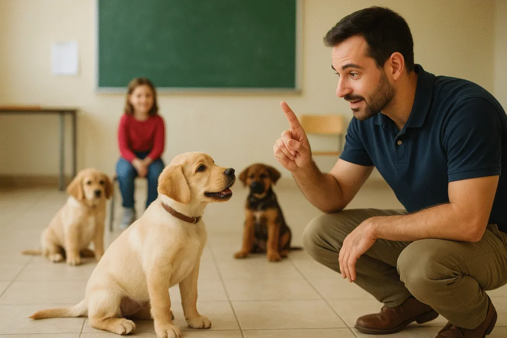 clases adiestramiento cachorros