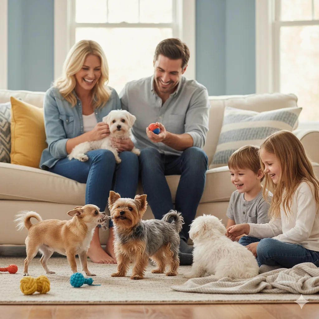 compañía perros pequeños