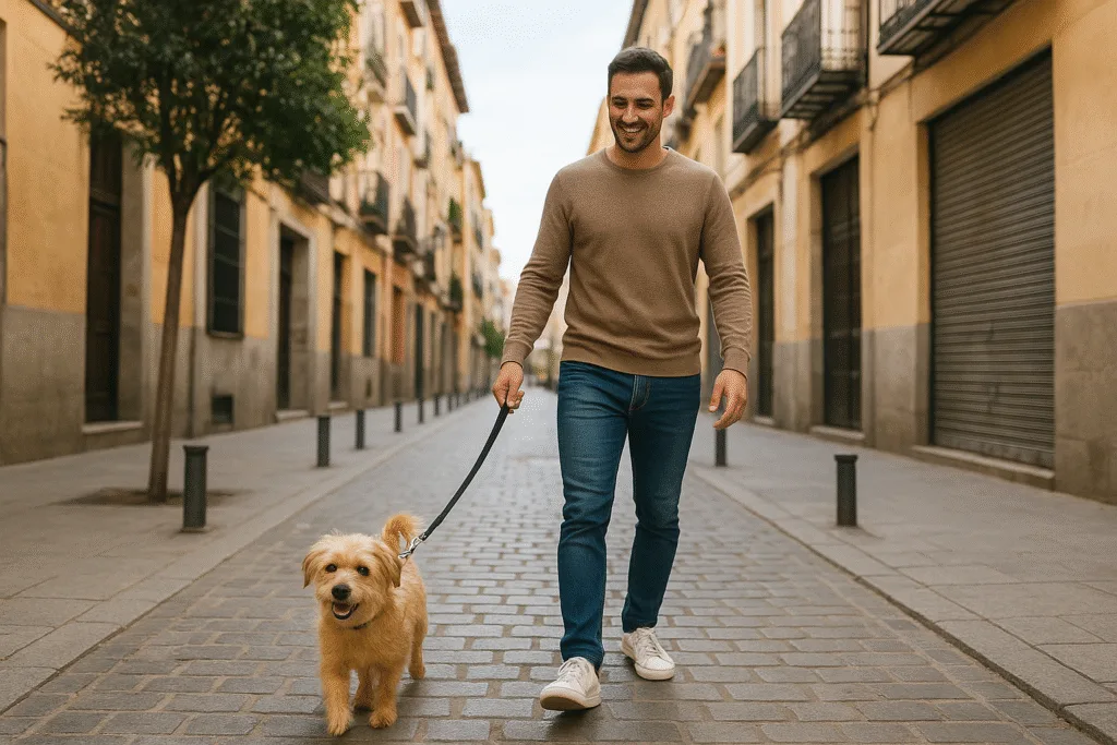 perro pequeño ciudad